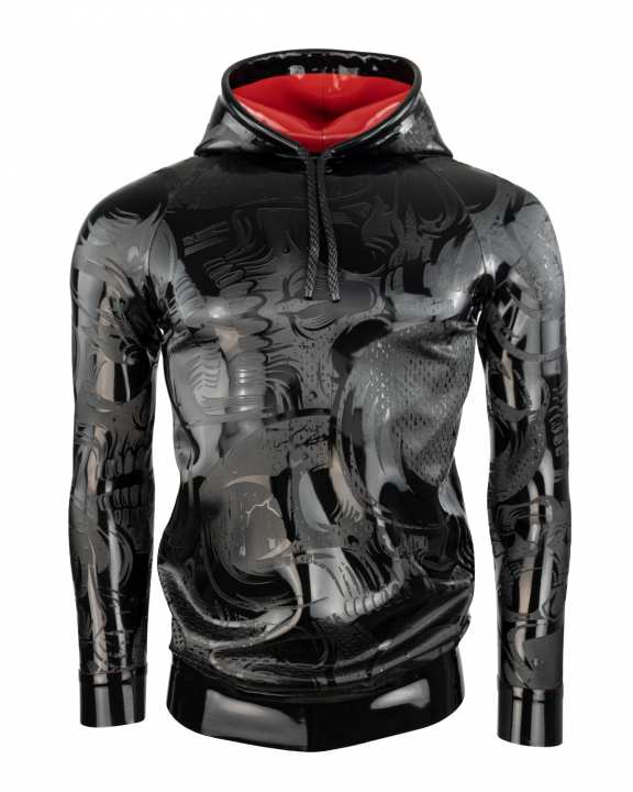 HOODIE SKULL EXTREME „LOOSE FIT“ Latex Laser Edition